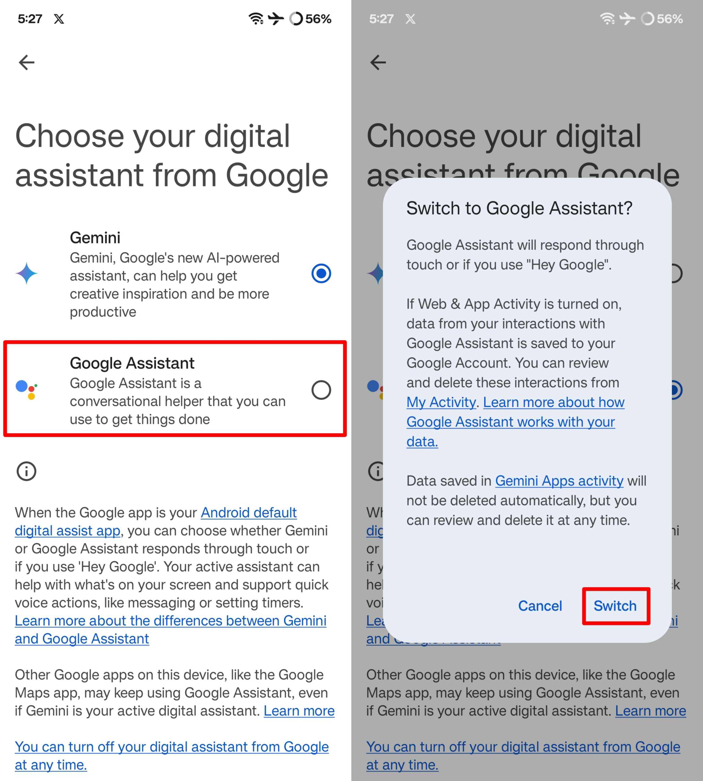 How to Switch Back to Google Assistant from Gemini 3 Switch back to Google Assistant