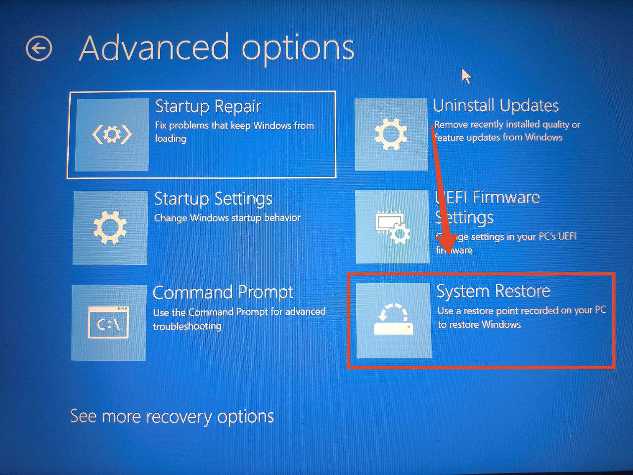 System restore