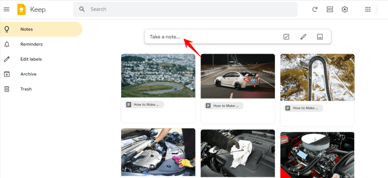 Google Keep: Note-Taking Service | How to Use? 2 Take notes on web