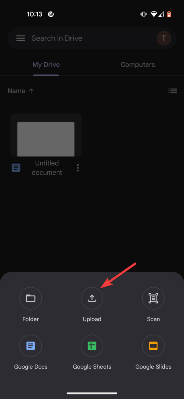 How to Fix Google Pixel Phone Not Charging? 6 Tap Upload option
