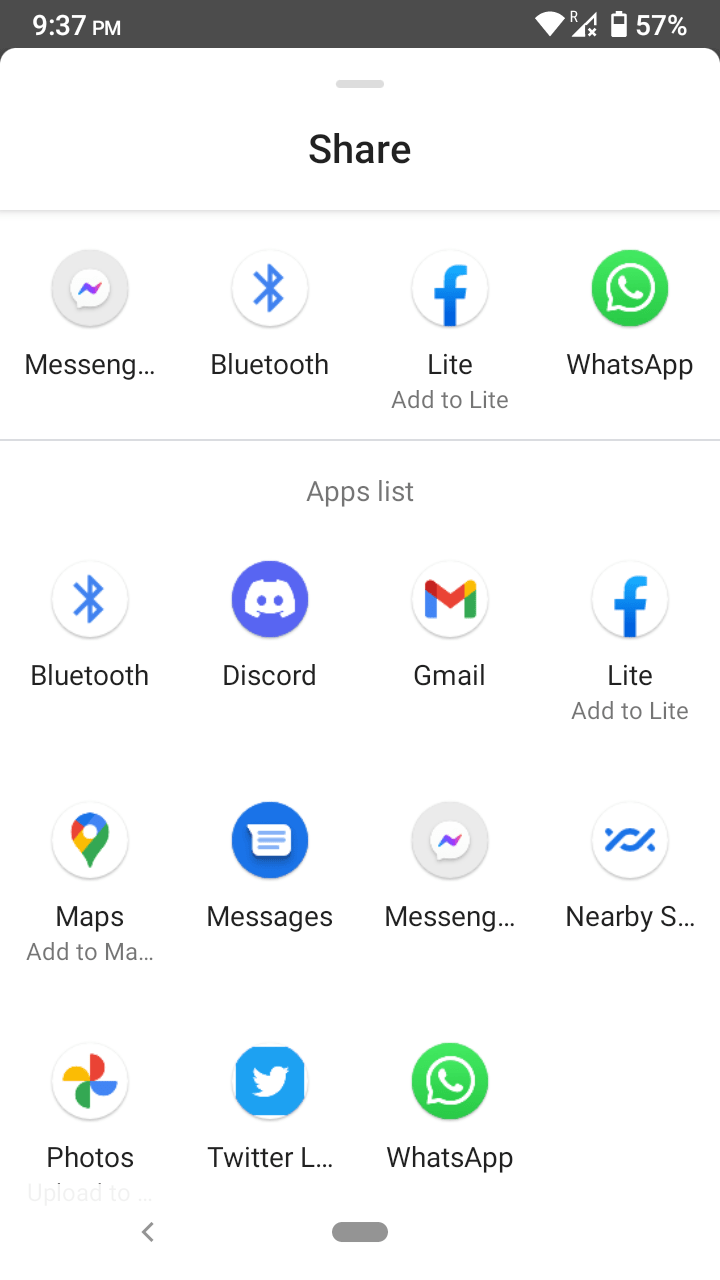 Tap on the BT icon
