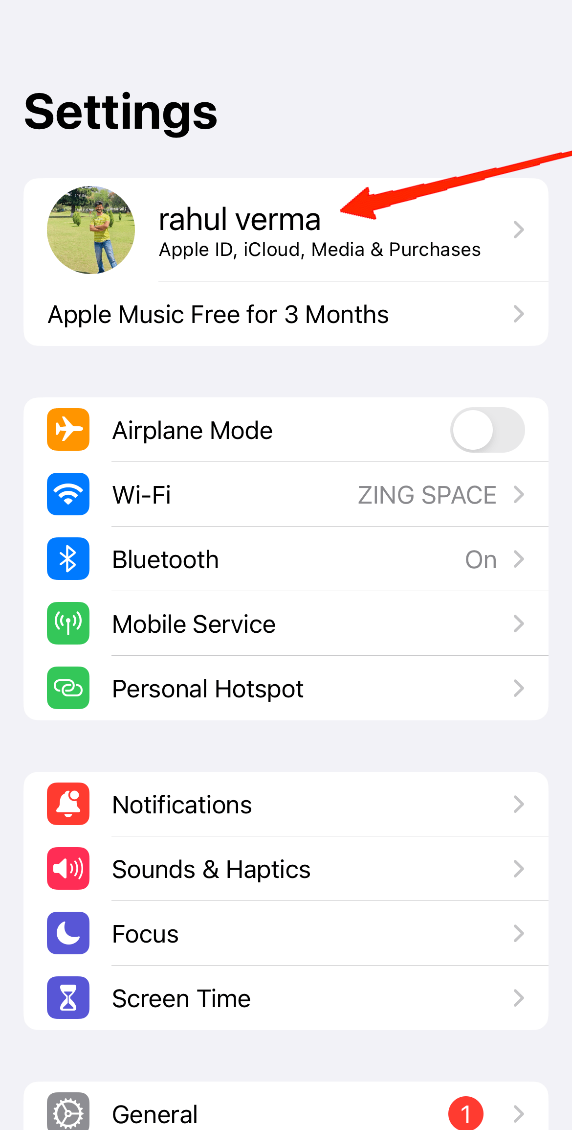 How to Change Your Primary iCloud Email Address 3 Tap on your Profile at the top.