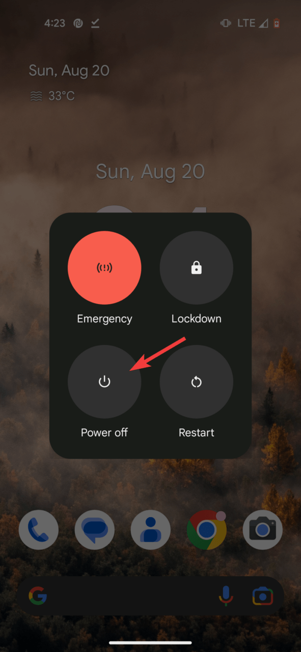 How to Fix Google Pixel Phone Not Charging? 7 Tap power off option