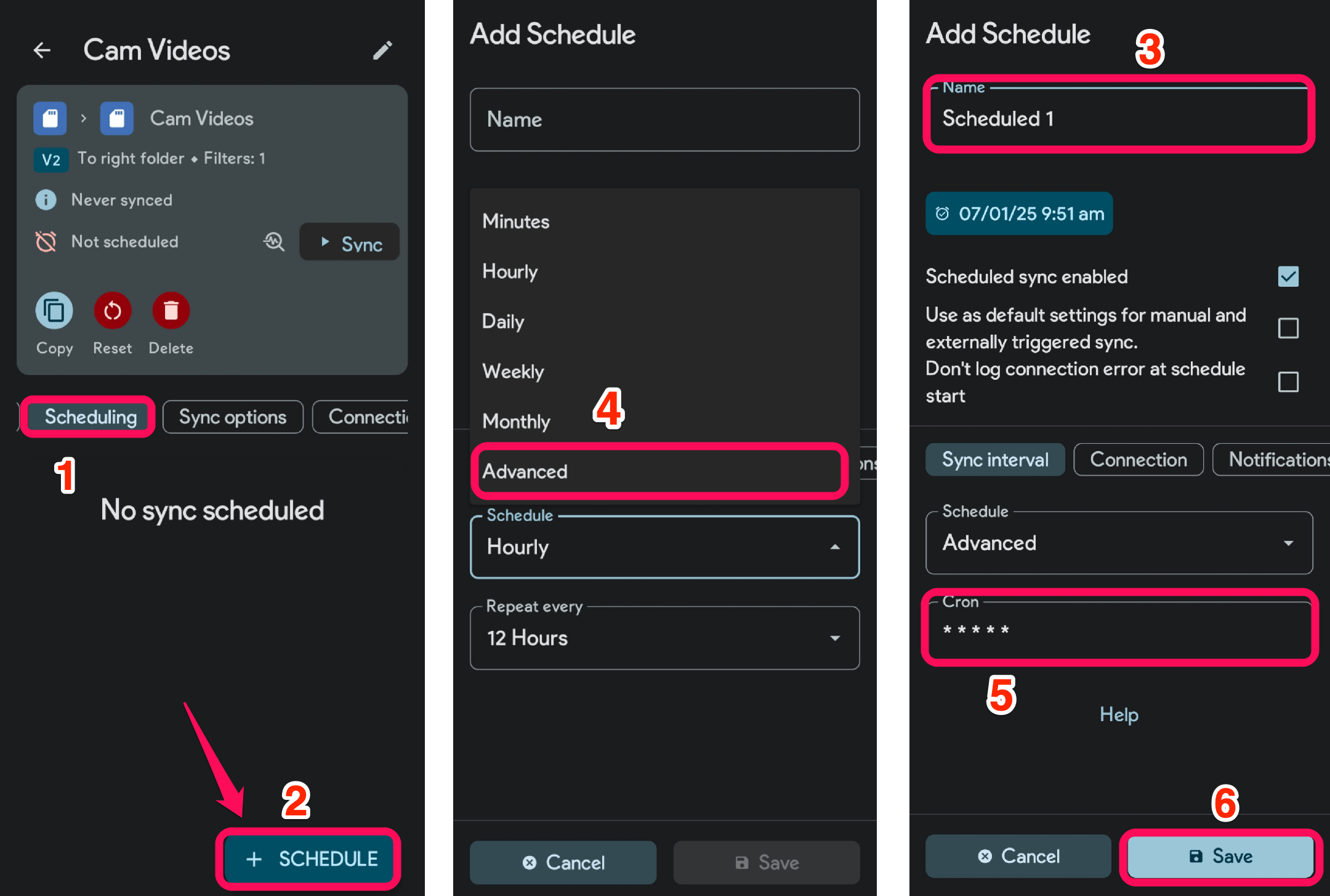 How to Backup Only Photos, Not Videos to Google Photos on Android? 10 Tap on the Schedule drop-down menu and select Advanced