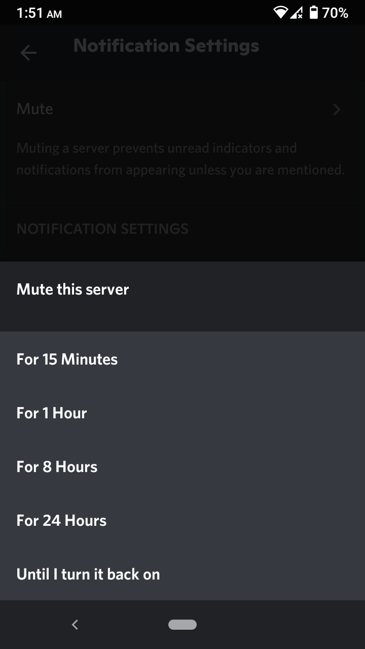 How to Turn OFF Discord Notifications for Android and iOS? 12 Tap on the option that you see fit