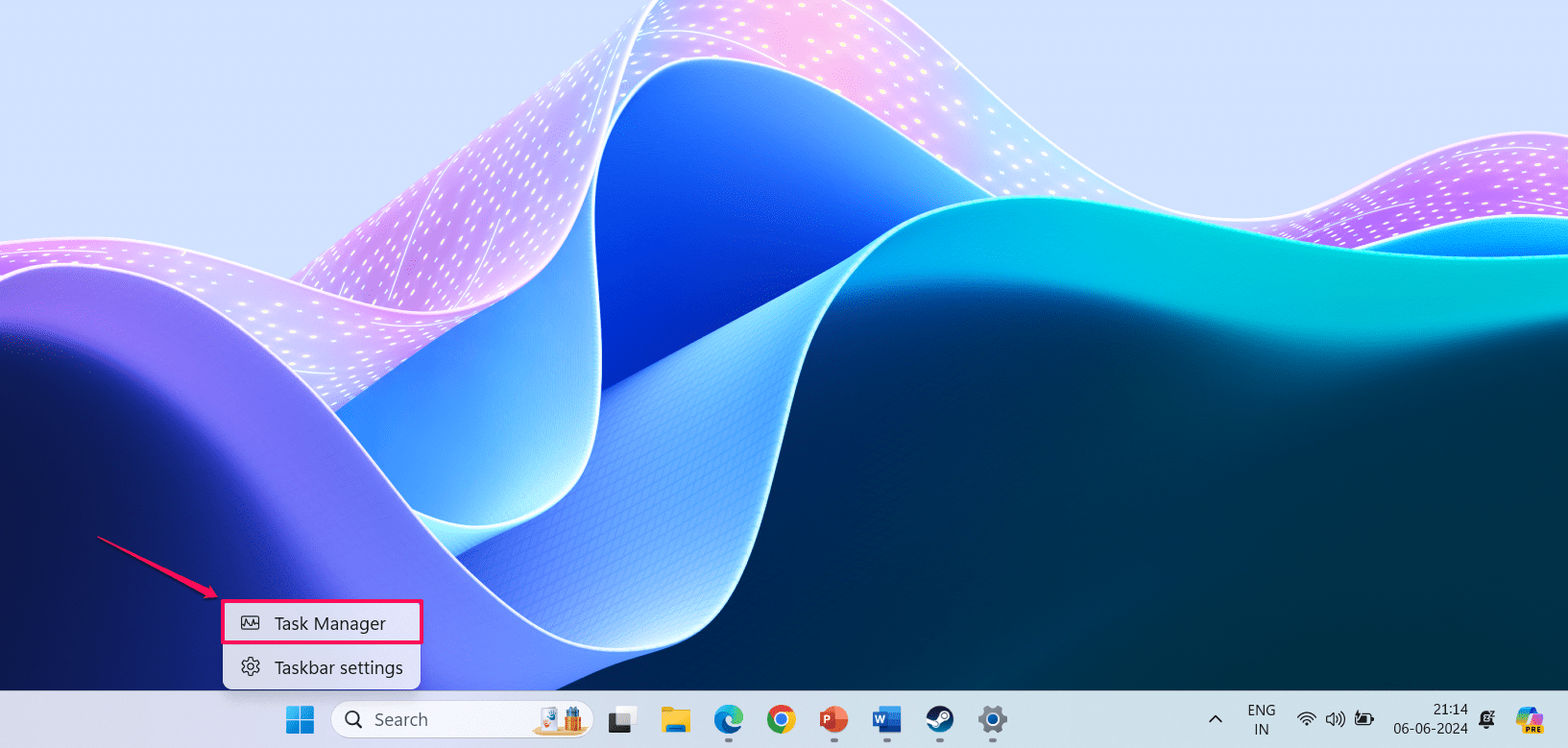 How to Fix Content Warning Voice Chat Error 9 Select Task Manager from the menu