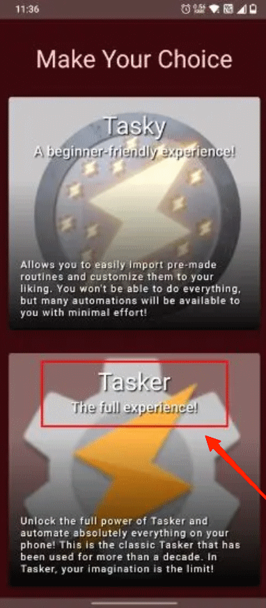 How to Use Voice Control With ChatGPT on Android? 7 click on "Tasker The Full Experience" and proceed