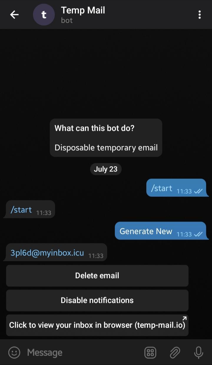 Top Best Telegram Bots to Enhance your Messenger 10 Temp Mail