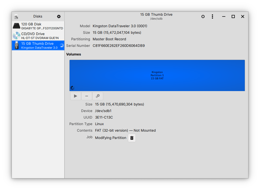 How to Create Bootable Windows 10 Drive in Linux? 12 The removable drive is up and ready