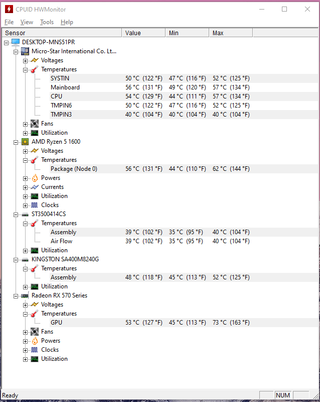 How to Check PC Temperature on Windows 10? 10 The snapshot displays the CPU temperature during gaming (Apex Legends)