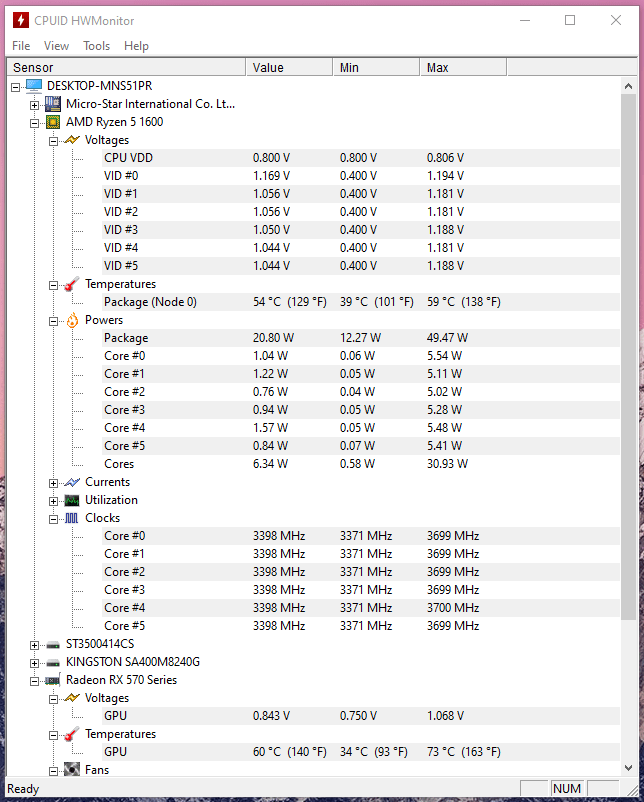How to Check PC Temperature on Windows 10? 12 The snapshot displays the CPU temperature during idle