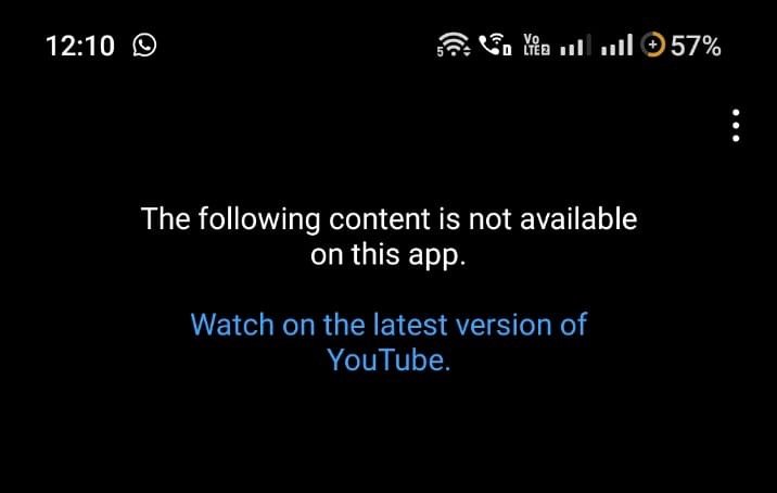 How to Fix YouTube Vanced Content is Not Available? 2 The Following Content is Not Available on this App, Watch on the Latest Version of YouTube