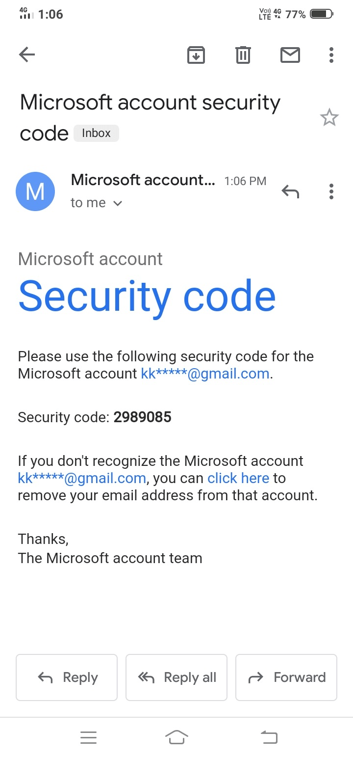 How to Install Windows 11 on AMD Computer? 6 The code is sent to the recovery email address