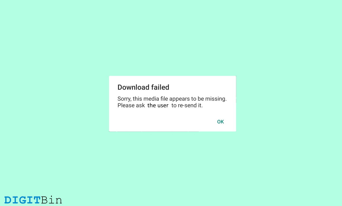 How to Fix 'This Media File Appears to be Missing' on WhatsApp? 1 This media file appears to be missing Whatsapp