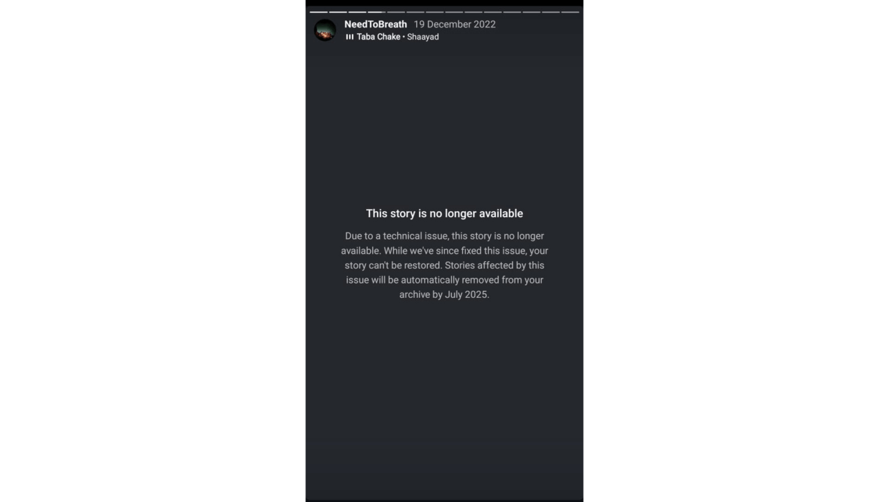 How to Fix Instagram Archived Stories No Longer Available 1 This Story is No Longer Available Instagram