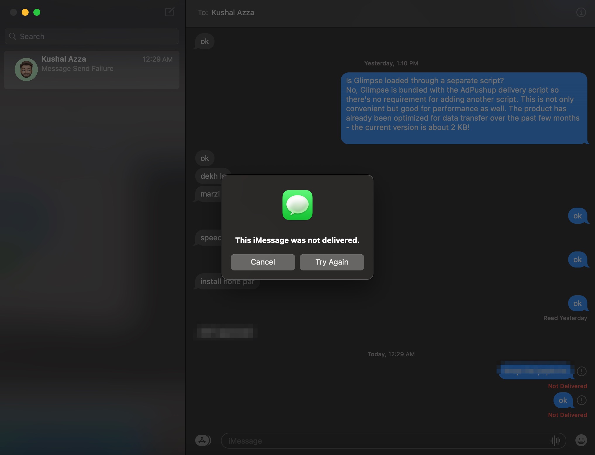 How to Fix MacBook Not Sending Messages on iMessage? 2 This iMessage was Not Delivered MacBook