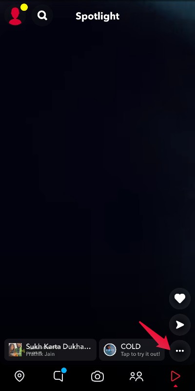 How to Download Snapchat Spotlight Videos? 2 Three Dots