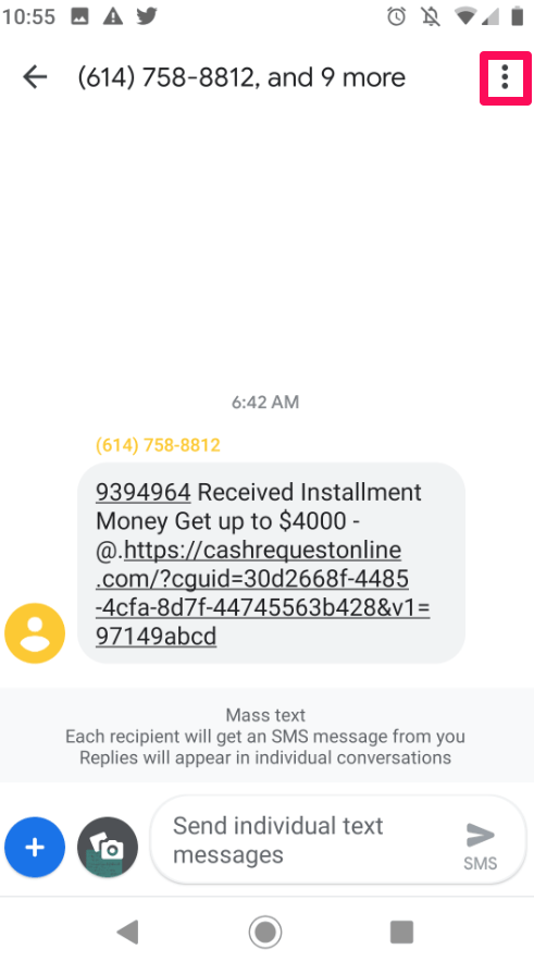 How to Block Robotexts and Spam Messages on Android? 2 Block The Number