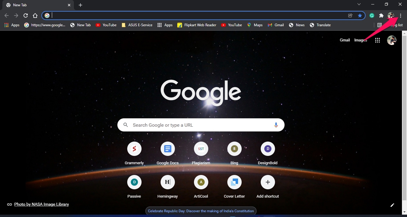 How to Enable or Disable Chrome's Default Adblocker? 2 Three dots
