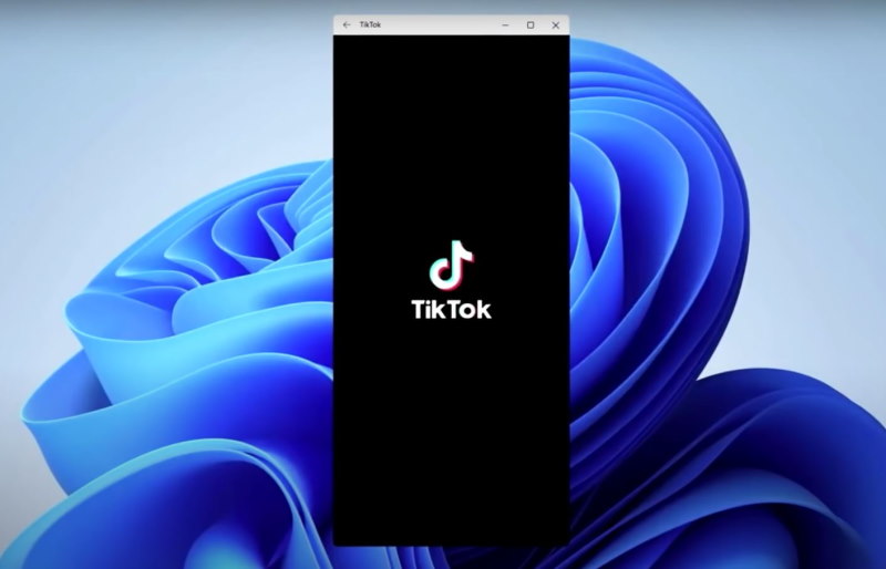 Tiktok windows 11 android app