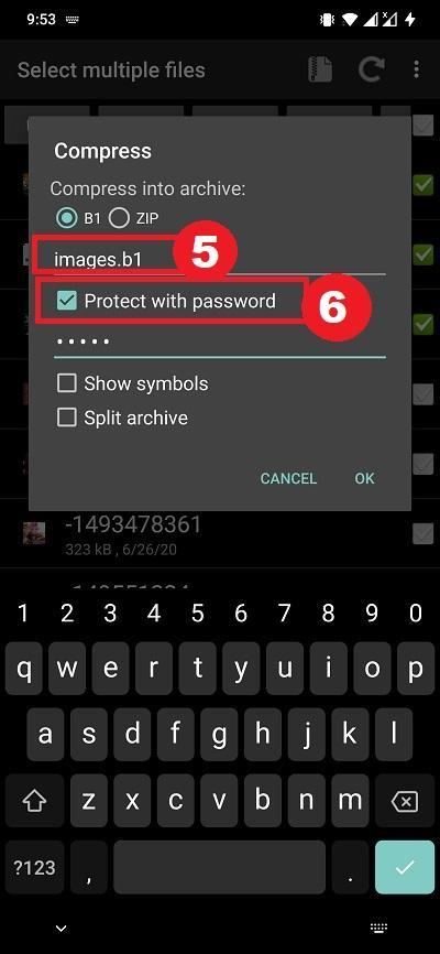 How to Password Encrypt a ZIP File on Android? 4 To protect this archive behind a password, ensure to check the “Protect with password” button
