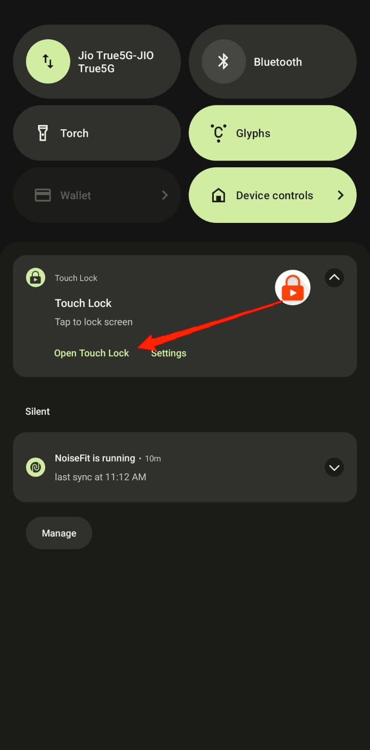 Lock YouTube Screen While Playing Videos: Android and iOS 7 tap on the Touch Lock notification
