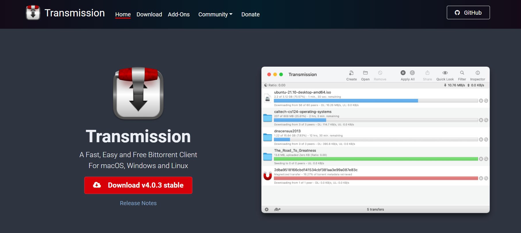 10 Best Torrent Downloader Software Apps for PC 5 Transmission