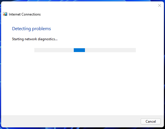 Troubleshoot my connection to the internet