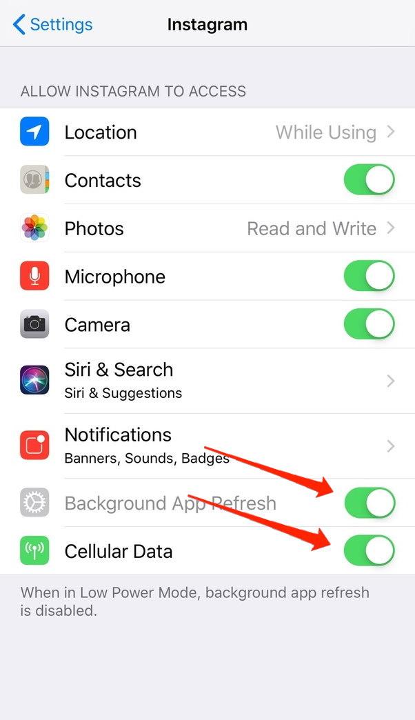 How to Fix Instagram Not Working on iPhone? 5 Turn ON Background App Refresh
