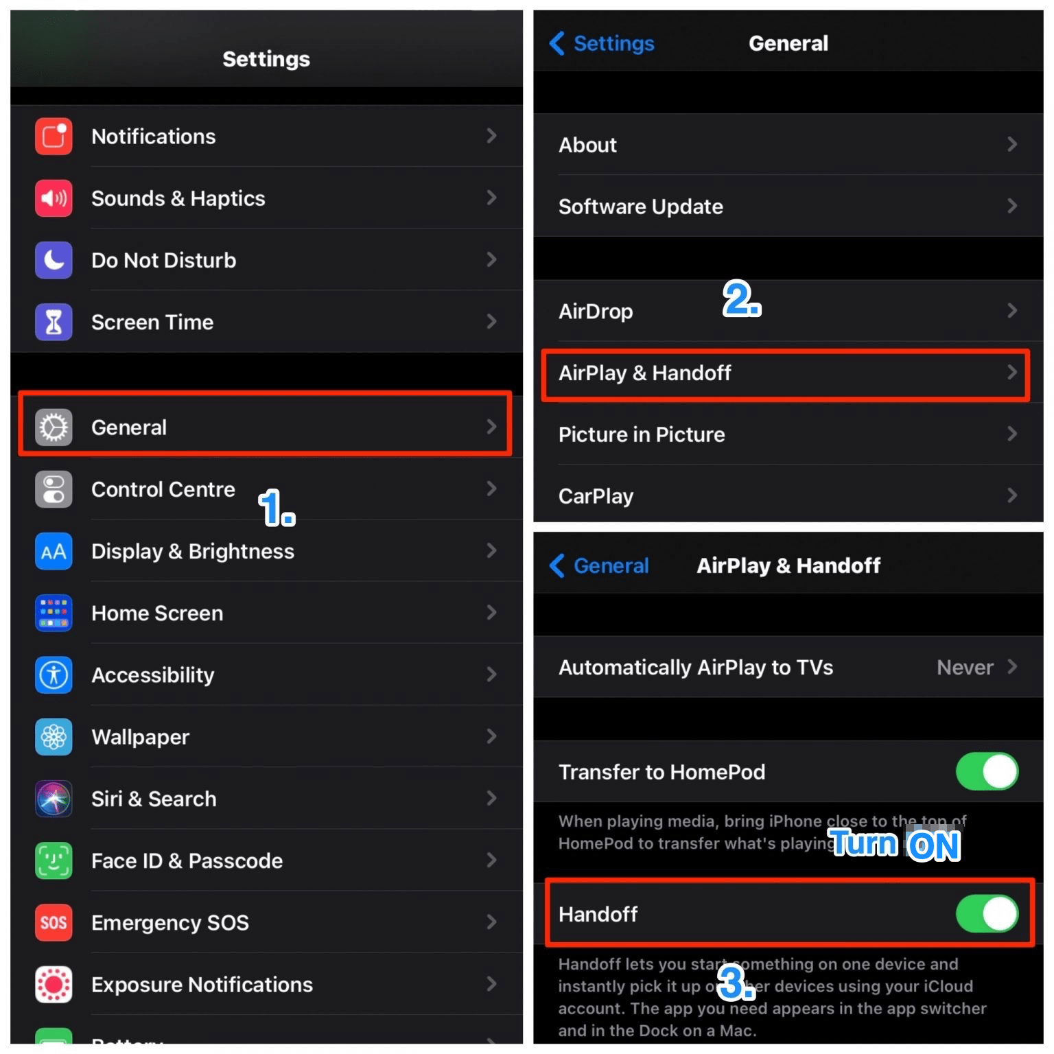 How to Remotely Access iPhone from PC? 3 Turn-ON-Handoff-in-iPhone