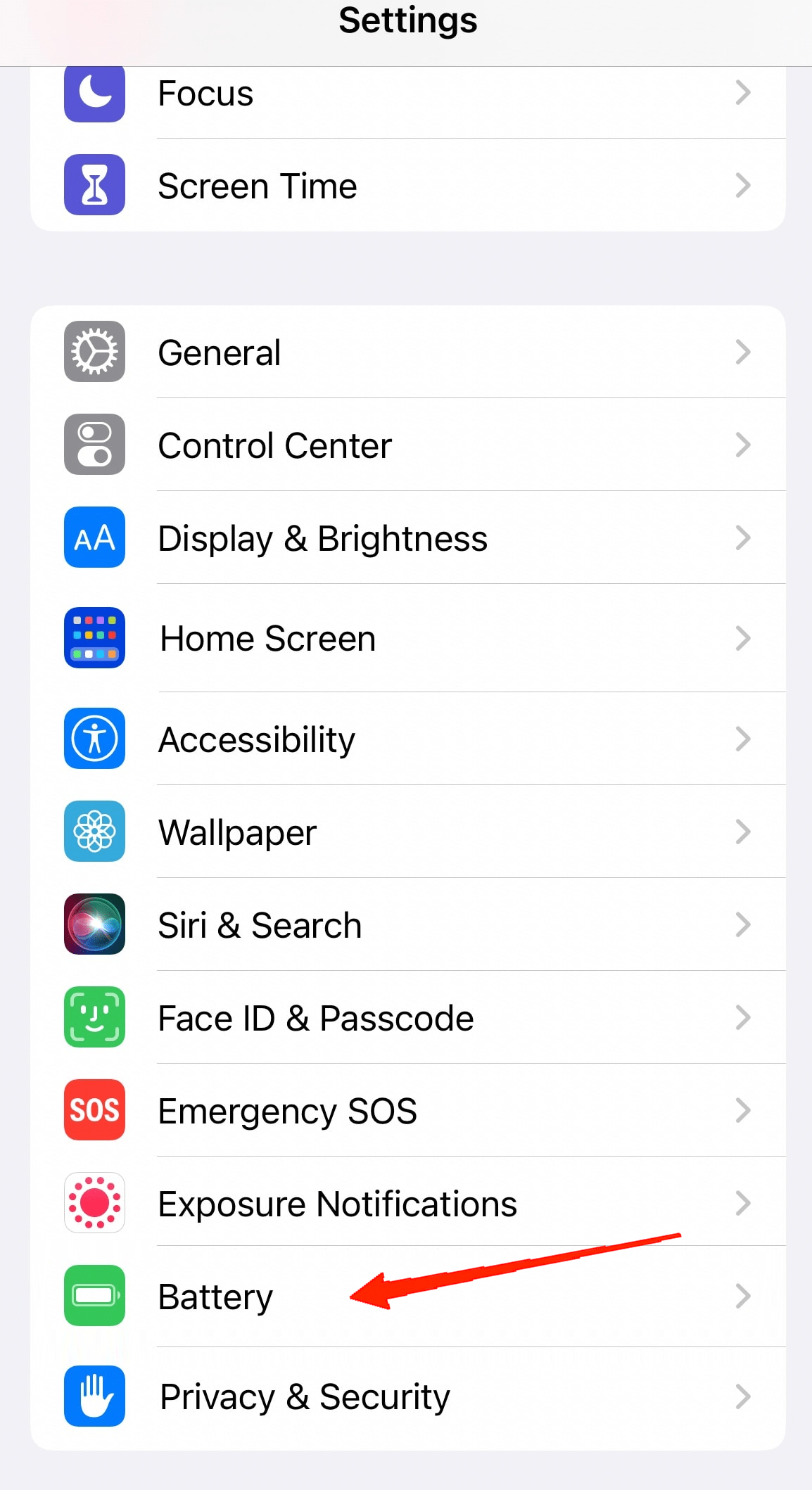 How to Fix Links Not Opening in WhatsApp on iPhone? 3 tap on the Battery option