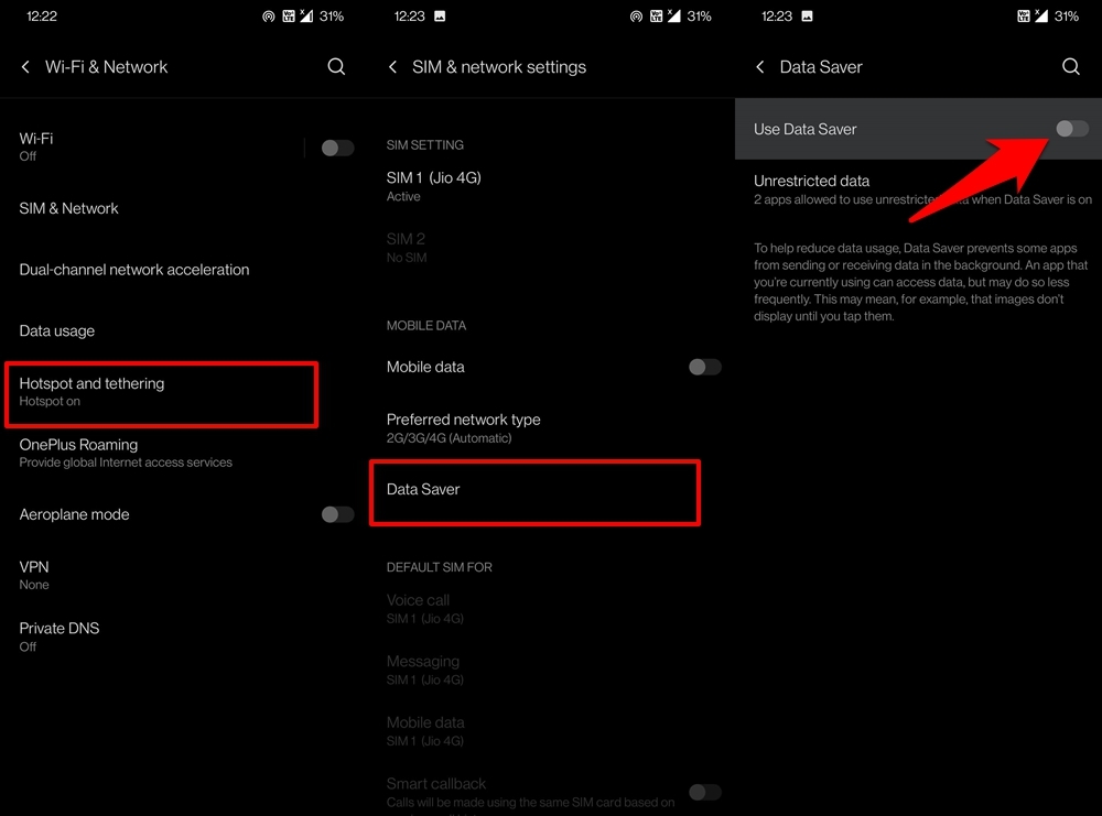 How to Fix Hotspot Not Connecting or Working on Android? 8 Turn off Data Saver