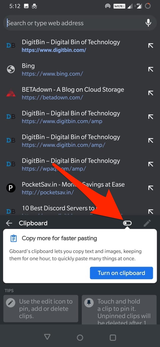 How to Check Clipboard History on Android 5 Turn On Cilp Board