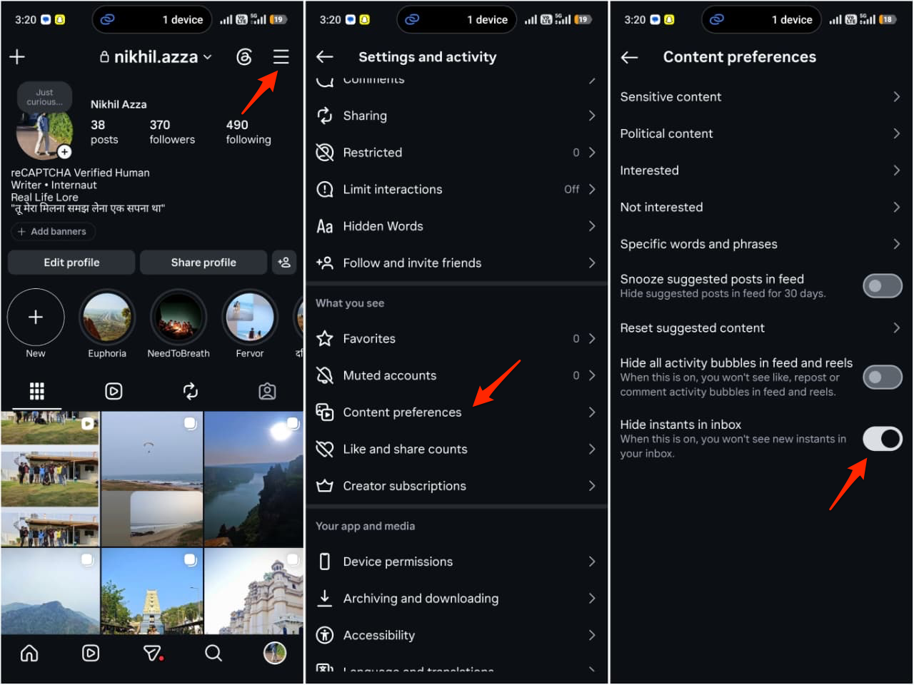 How to use Instagram Instants without accidentally sending to everyone 7 Turn_off_instants_in_inbox