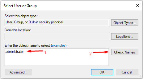 Fix Zip Error - File Not Found or No Read Permission on Windows PC 21 Type “administrator” and then click “Check Names” to add the administrator account