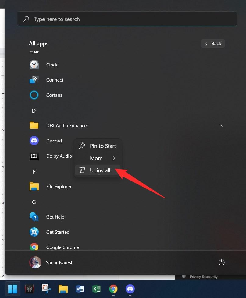 How to Uninstall Discord on Windows 11? 5 UNinstall Discord from Start Menu