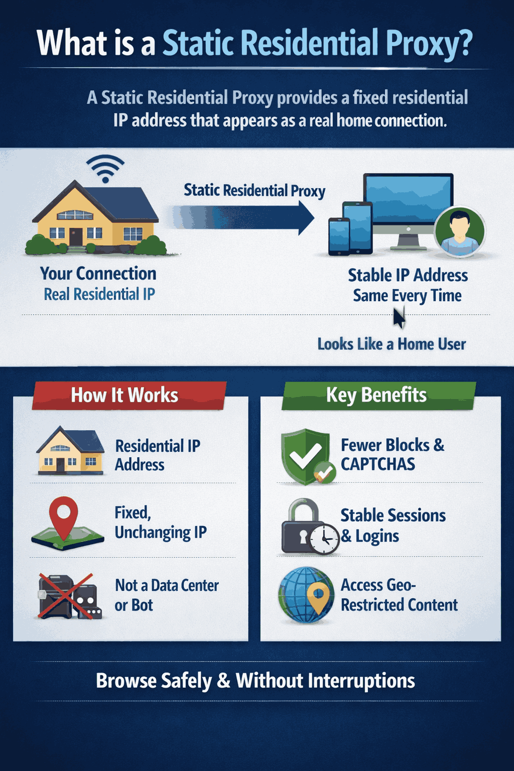 What is a Static Residential Proxy? Explained for Beginners 2 Understanding static residential proxies explained_