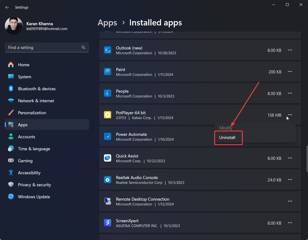 How to Fix if App Can't Run on your PC in Windows 11 14 Uninstall