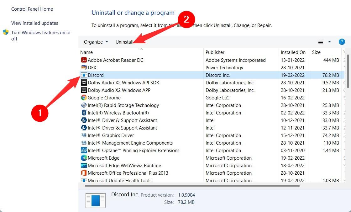 How to Uninstall Discord on Windows 11? 4 Uninstall Discord from Control Panel