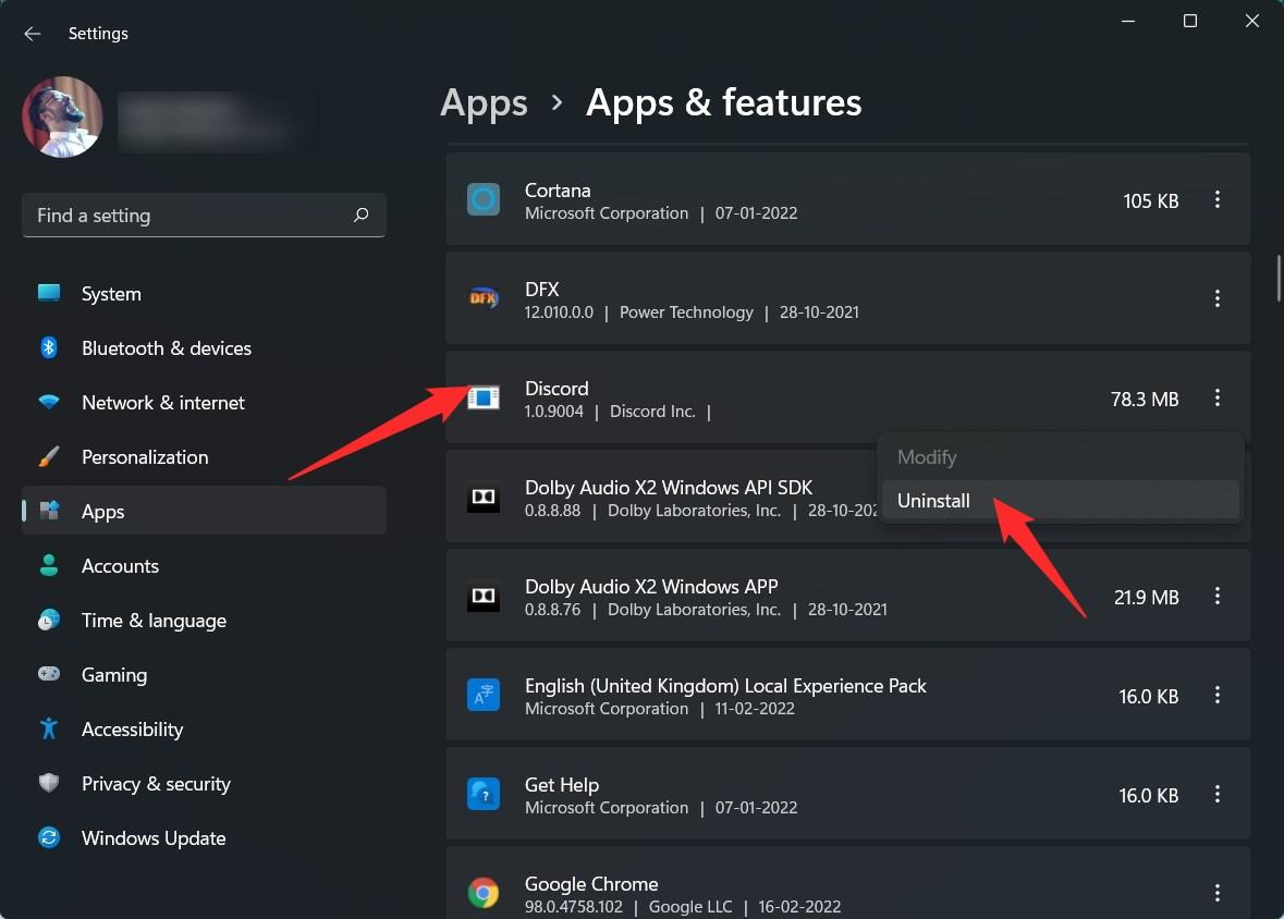 How to Uninstall Discord on Windows 11? 7 Uninstall Discord from Windows Setting