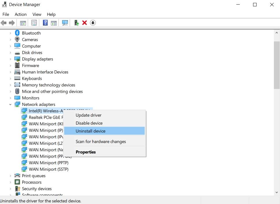 Uninstall Drivers