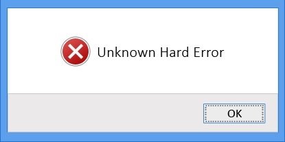 Unknown Hard Error
