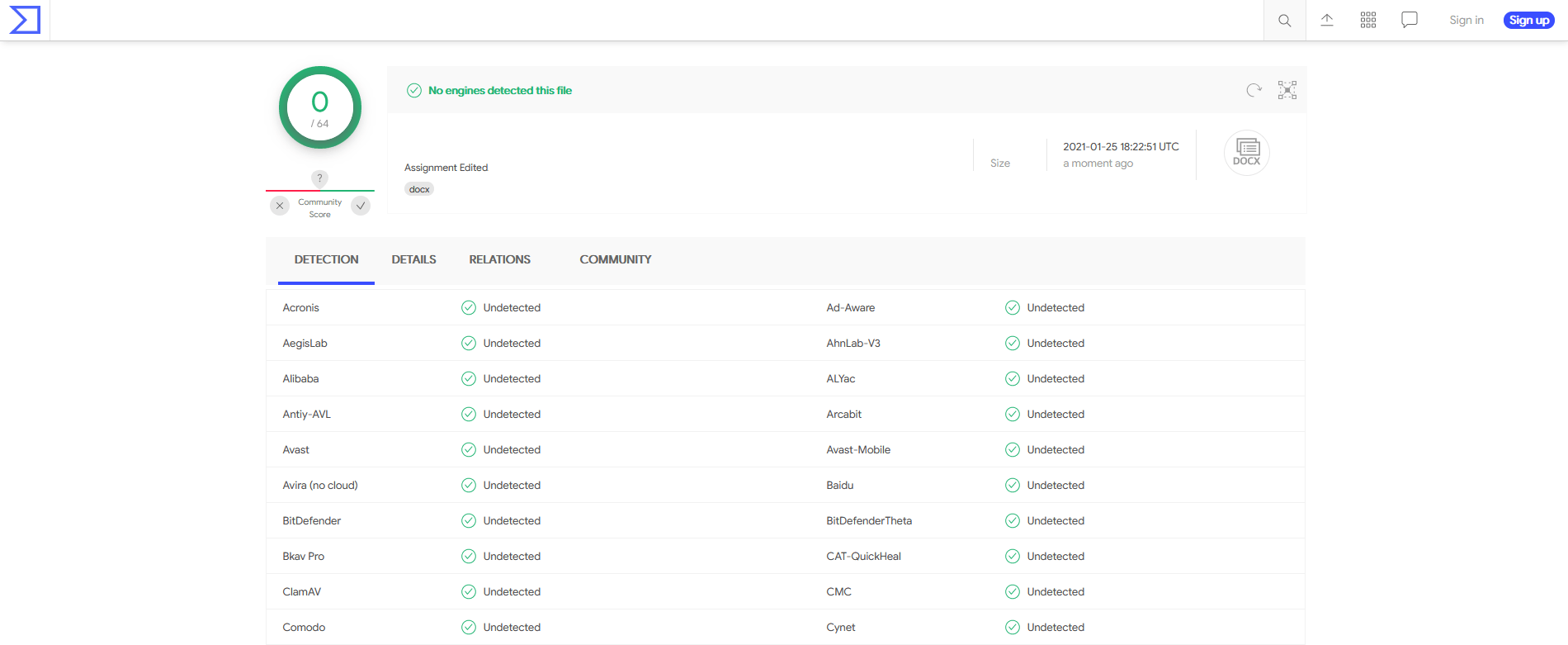Unverified Publisher