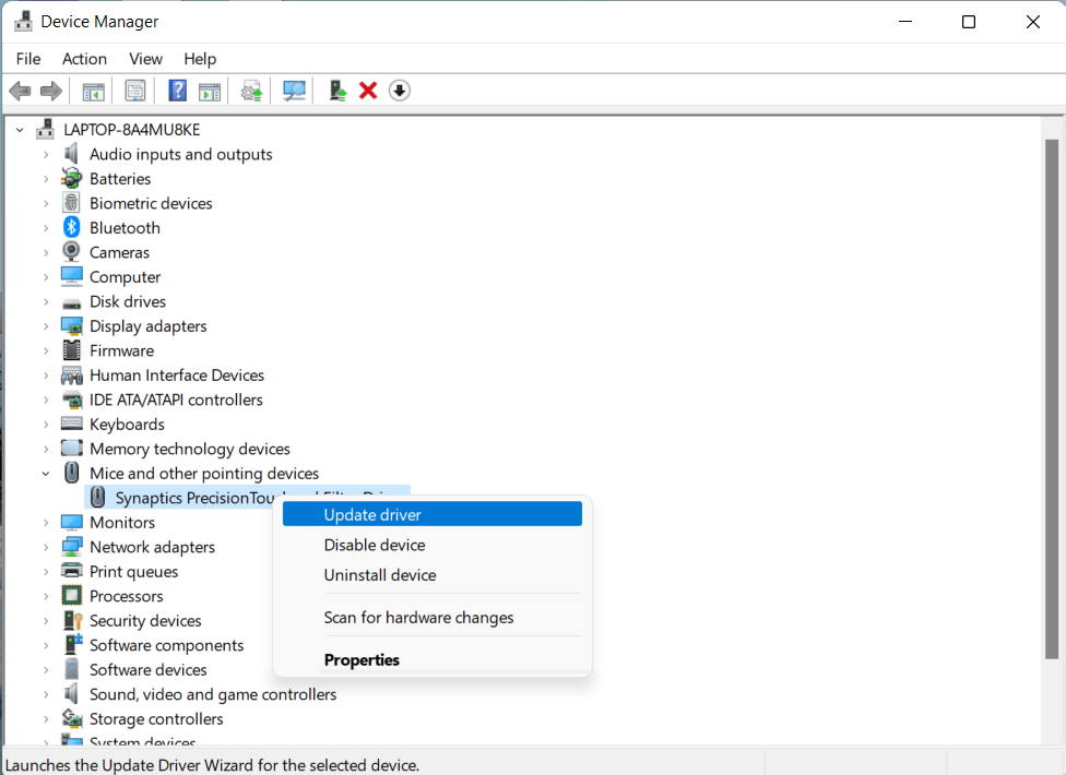 How to Fix Mouse Pointer or Cursor Freezes on Windows 11? 4 Update Mice Drivers