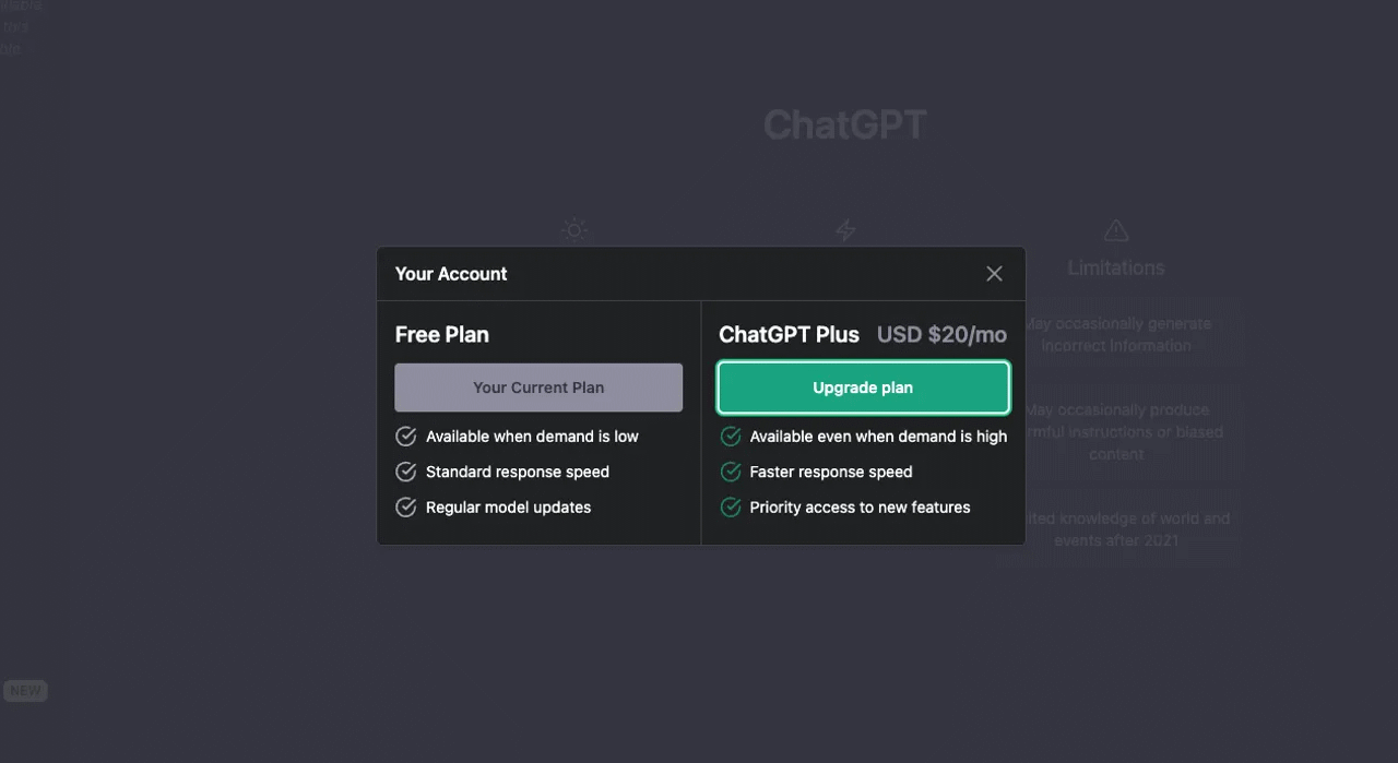 How to Install and Use ChatGPT Plugins? 2 Upgrading to ChatGPT Plus