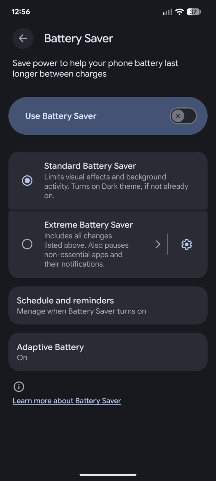 Google Pixel battery draining fast after update? What’s happening 9 Use Battery Saver and Extreme Battery Saver strategically