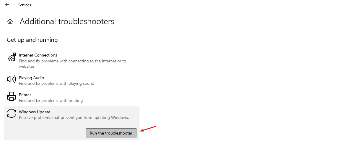 Ways to Fix 0x800705b4 Windows Update Error 14 Use Windows Update Troubleshooter -