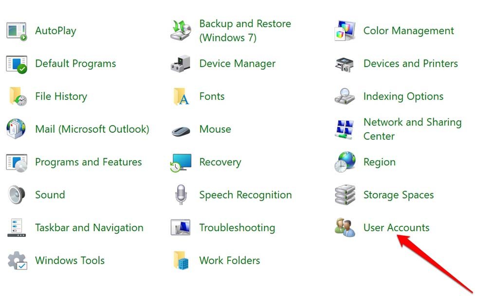 User Accounts Windows 11