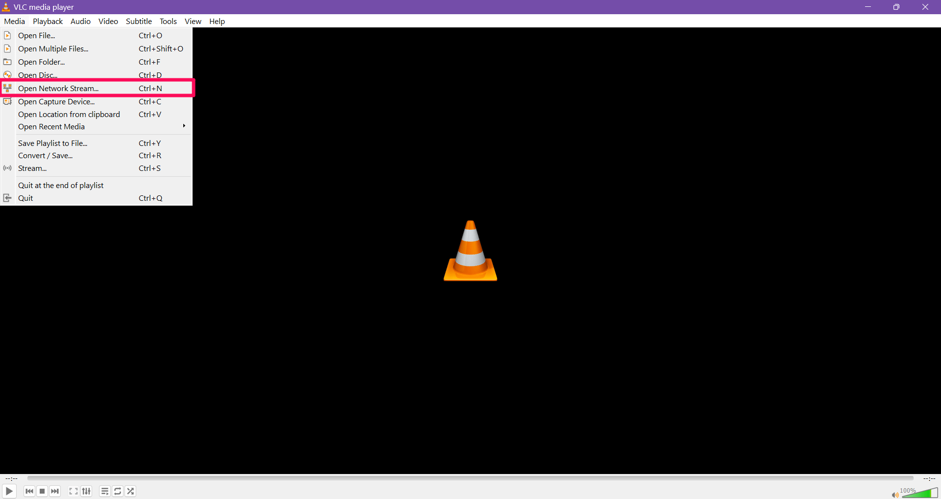 How to Set Up IPTV on VLC Media Player 5 Click on Media and choose Open Network Stream