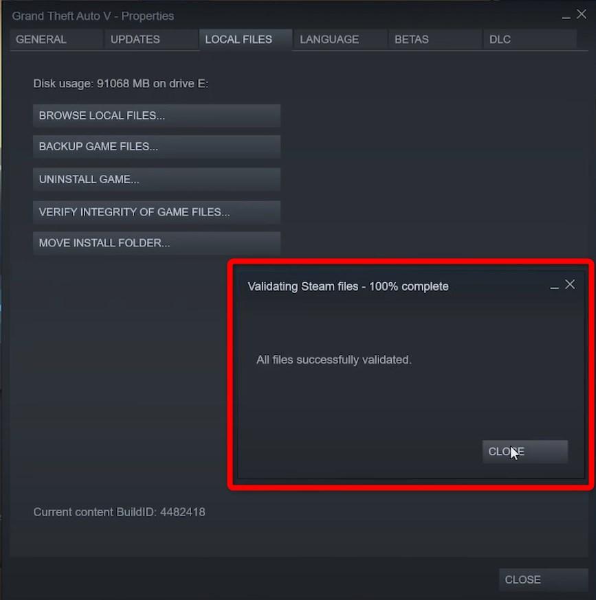 How to Fix GTA 5 Not Opening on windows 11? 4 Validate Steam Files